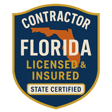 Florida State Licensed & Insured Contractor badge